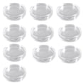 thumbnail image 2 of Opvise 10Pcs Clear Transparent Plastic Round Coin Capsule Collecting Storage Box Case Holder, 2 of 7