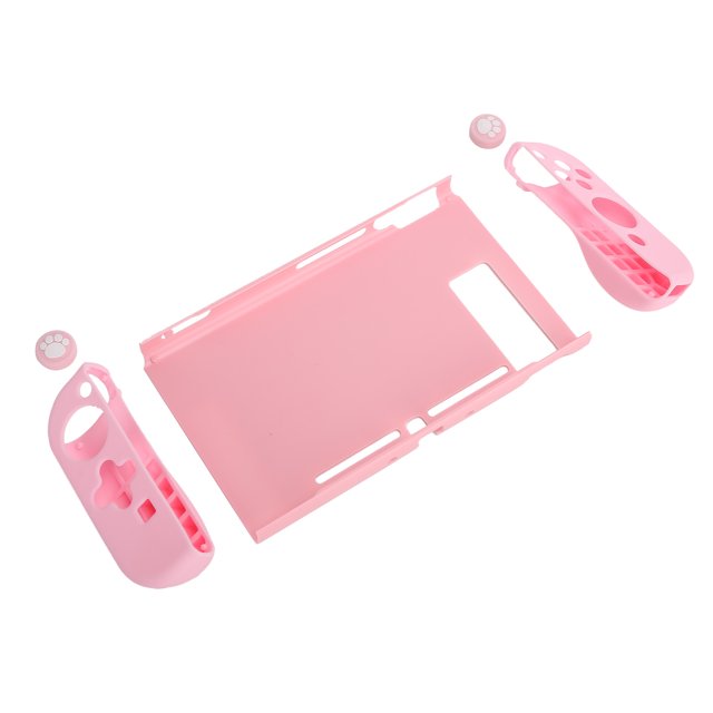 Protector De Consola De Juegos, Carcasa De Pc Para Interruptor Para Switch, Carcasa De PC Dividida, Consola De Juegos De Silicona, Funda Protectora, Accesorio De Cubierta De Botón ANGGREK Game Console Protector