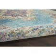 thumbnail image 5 of 4â€™x6â€™ Light Blue Distressed Medallion Area Rug, 5 of 6