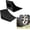 Black, variant on SECURITYMAN Wheel Chocks 2-Pack for RV, Trailer, Truck, Orange