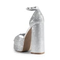 thumbnail image 2 of Sandalia DREAM PAIRS SDHS2324W Plata con Tacones de Pedrería 7, 2 of 5