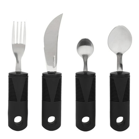 

Parkinsons Utensils Weighted Utensils Anti Shaking Weighted Design Nonslip Grip 4 Pieces For Arthritis