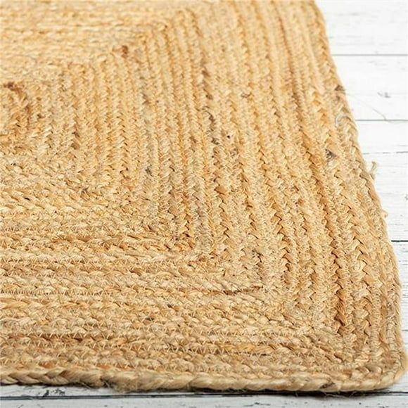 Brown Jute Braided Rug