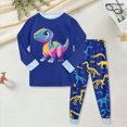 thumbnail image 2 of TOWED22 Girls Boys Pajamas Little Kids Pjs Sleepwear Children Clothes Sets 6-12 Months 12-24 Months 2t 3t 4t 5t 6t 7t 8t 9t Children(Blue,3-4 Y), 2 of 5