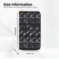 thumbnail image 2 of Leather Wallet 8 X 4.3 In Comfortable Light Waterproof And Durable Zipper Design Easy To Carry Dark Gray Geometric Patterns_1 (2), 2 of 8