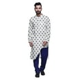 thumbnail image 1 of Atasi Printed Long Asymmetric Kurta Pajama Set For Men Party Wear Clothing, 1 of 4