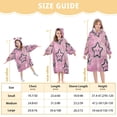 thumbnail image 3 of BZSMCE Wearable Blanket Hoodie Fashion Starry Pink Pals Home Wear, 3 of 7