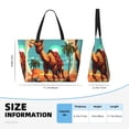 thumbnail image 4 of Fotbe Cool Camel Oasis Vibes Bolsa de Viaje para Playa - Resistente al Agua, Bolsa Tote de Gran Capacidad y Ligera con 7 Bolsillos para Mujeres y Hombres, 4 of 7