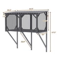 thumbnail image 4 of AuraLane 43.3" Cat Window Box,Catio Outdoor Cat Enclosure for Sunbathing,Napping & Viewing,Window Perch for Large Cats, 4 of 8