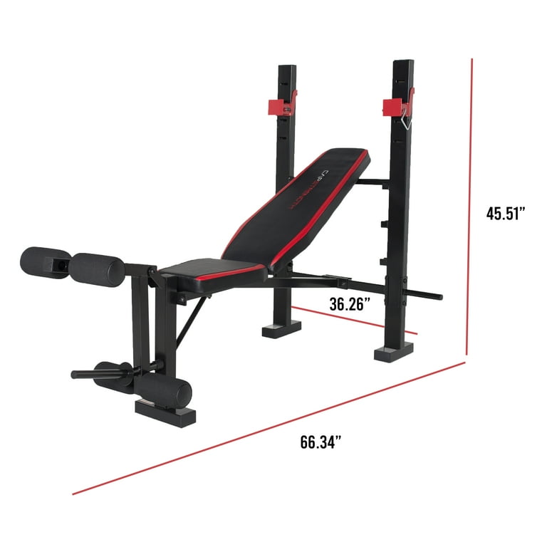 CAP Strength Deluxe Standard Weight Bench Walmart