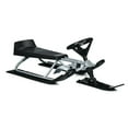 thumbnail image 2 of Spaco Kids Snow Sled with Steering Wheel and Double Brakes Pull Rope-Black, Ski Sled Snow Race, 2 of 9