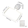 thumbnail image 3 of Rejilla de filtros del fregadero de la cocina con ventosa | Estante de malla de drenaje con 50 bolsas de malla | Colador antiobstrucción | Plástico duradero | Instalación fácil | Blanco o Negro, 3 of 6