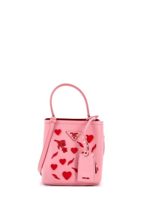 Pre-Owned Panier Bucket Bag Embellished Saffiano Leather Small By Rebag