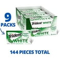 thumbnail image 2 of Trident White Spearmint Sugar Free Gum, 9 Pack Of 16 Pieces (144 Total Pieces), 2 of 3