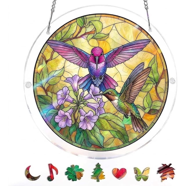 Colorful Acrylic Puzzle Pendant Home Puzzle Decoration Gift Giving