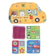 thumbnail image 2 of Montessori Toys For Infants, Soft Reliable Plush Material School Bus Shape Baby Tissue Box  For Gift, 2 of 8