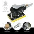 thumbnail image 2 of Pneumatic Random Orbit Sander Air Sander Polisher Small Rectangle Palm Sander for Car Paint Care Rust Removal Wood Grinder 75x100mm, 2 of 8