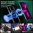 thumbnail image 3 of Magnetic for iPhone 13 Pro Max Case, [Compatible with MagSafe] [Non-Yellowing] Slim Thin Shockproof Protective Cover Phone Case for iPhone 13 Pro Max Case-Black/Clear, 3 of 15