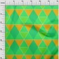 thumbnail image 3 of oneOone Cotton Poplin Light Green Fabric Geometric Sewing Fabric By The Yard Printed Diy Clothing Sewing Supplies 56 Inch Wide, 3 of 4