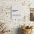 thumbnail image 6 of Shalom Definition Canvas Print Decor Hebrew Word Rooted in The word Shalom Wall Painting Posters Artwork 12X15 Modern Home Decoration (Framed)\u2026, 6 of 6