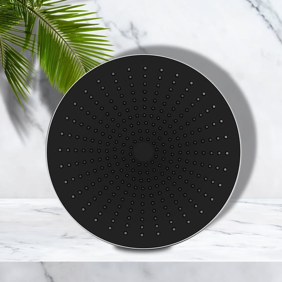 HOPOPRO 10 inch Shower Head Rain Showerhead for Bathroom-Chrome Black Big Coverage Shower Head