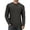 Black and gray, variant on OALUXE Ribbed Long Sleeve Shirts for Men Crewneck Undershirts Thermal Basic Tops