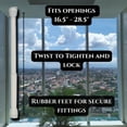 thumbnail image 5 of EcoNesxp Heavy Duty Easy to Install 16 Inch Adjustable White Window Security Bar, 5 of 5