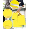 thumbnail image 5 of Bright Yellow Gift Bags with Tissue Paper Mulit Assorted Sizes 10PCS Present Birthday Bags(2pcs Large 13", 4pcs Medium 9", 4pcs Small 6"，22pcs Tissue Paper), 5 of 13