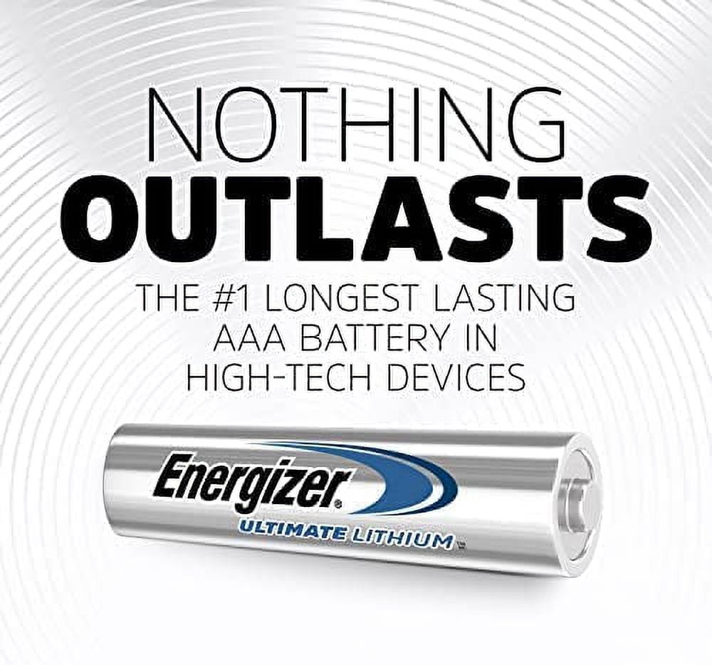 Energizer Ultimate Lithium Battery AA and AAA Variety Pack, 4 Double A and 4 Triple A Batteries (8 Count)