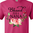 thumbnail image 4 of Inktastic Blessed to Be a Nana with Flowers T-Shirt, 4 of 5