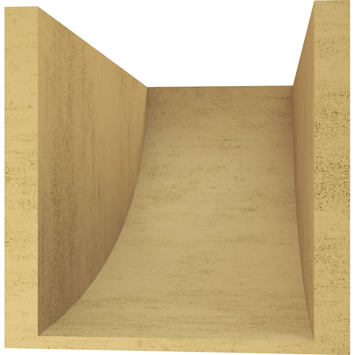 10"W x 20"D x 10"H Wide Durham Rough Cedar Woodgrain TimberThane Corbel, Primed Tan