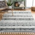 thumbnail image 2 of SAFAVIEH Moroccan Tassel Lorinda Southwestern Shag Area Rug, Black/Ivory, 9' x 12', 2 of 8