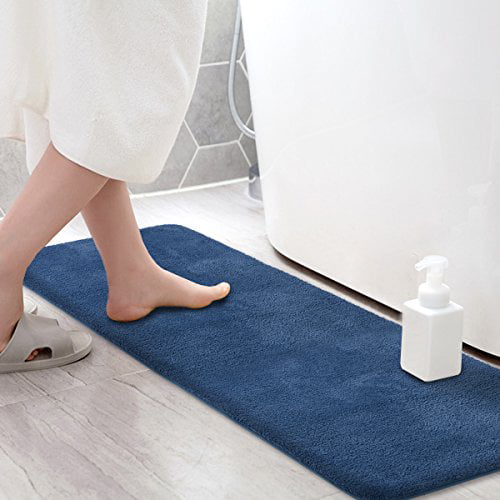 Details about   Soft Shaggy Absorbent Bath Mat Bathroom Shower Mat Rug Floor Carpet Non Slip 