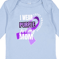 thumbnail image 4 of Inktastic I Wear Purple For My Mom Lupus Awareness Boys or Girls Long Sleeve Baby Bodysuit, 4 of 5