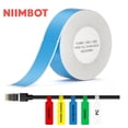 thumbnail image 2 of (2 pack) (2 pack) NIIMBOT Cable Label Maker Tape (0.49" x 4.29") Printer Sticker Paper with Self-Adhesive for D11/D110/D101/H1/H1S,1 Roll of 65 (Blue), 2 of 7