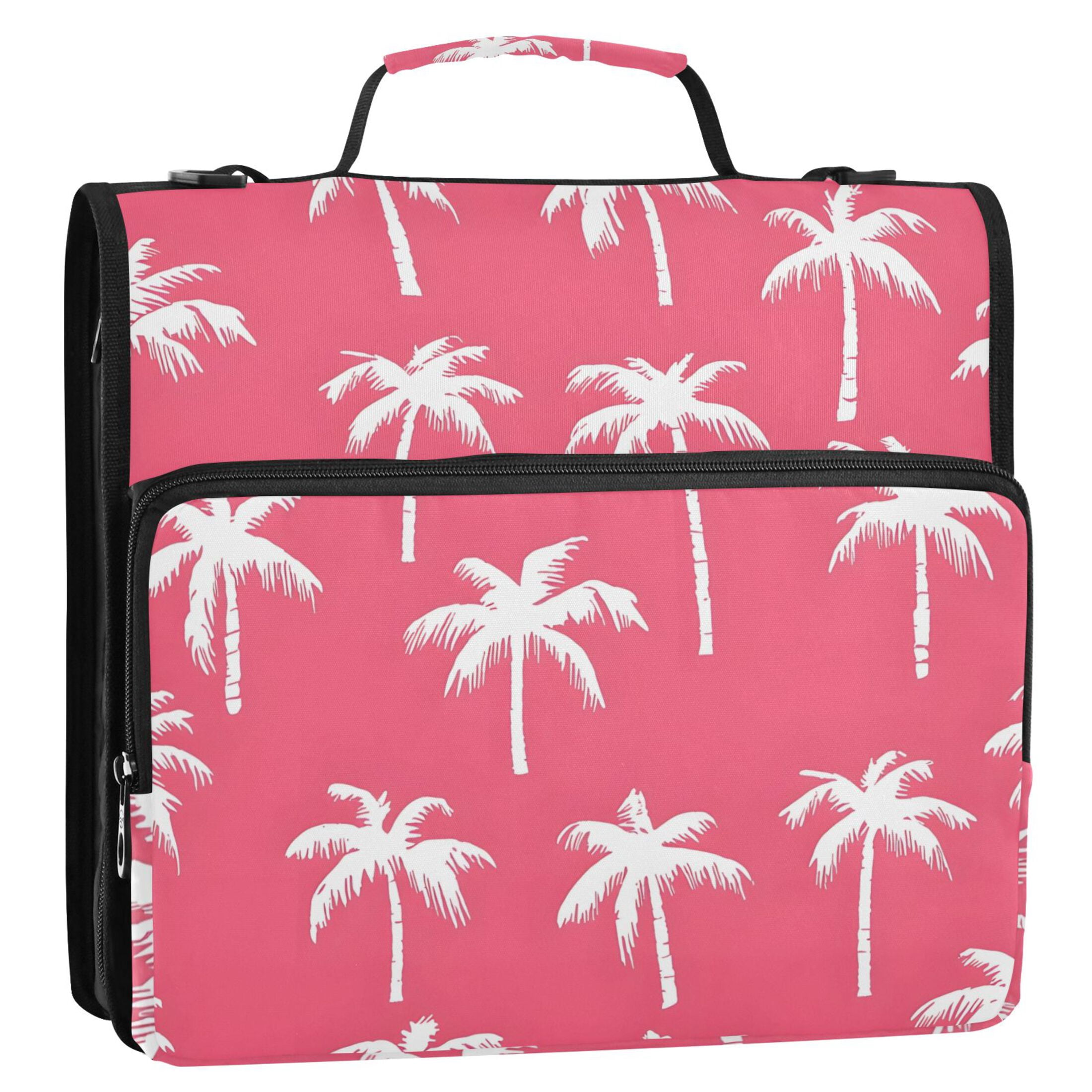 ALAZA Zipper Binder Palm Tree-a3 3 Ring Trapper Keeper File Folder Organizer Bag
