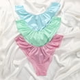 thumbnail image 3 of Cqxid525 Seamless Women Underwear Elastic Color Ding Female Waist European and American Foreign Trade Silky Satin Cotton Crotch Breathable Briefs Workout Breathable Comfortable Panties, 3 of 3