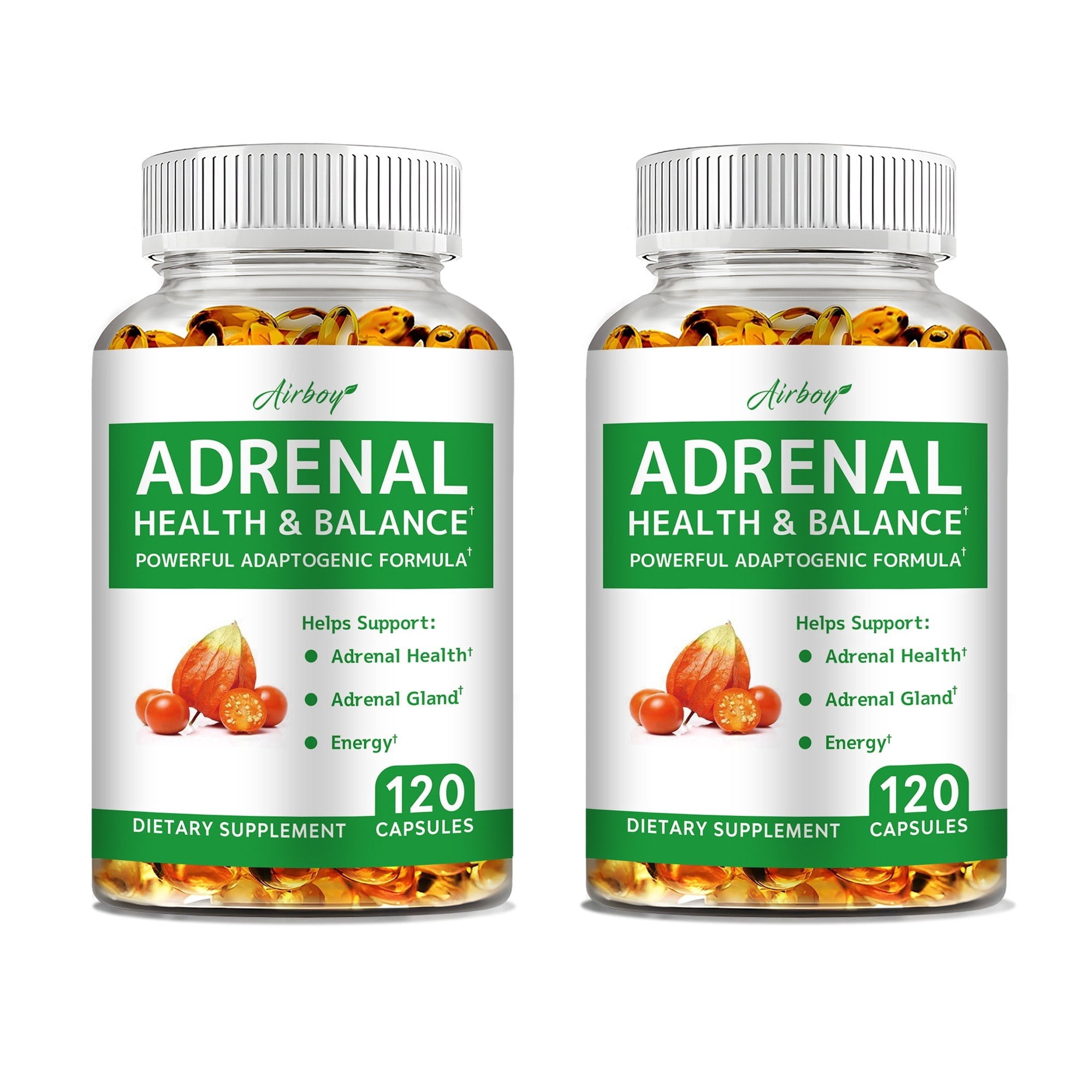 Adrenal Health & Balance Capsules - with Ashwagandha, L-Tyrosine - for Adrenal Support, Stress Relief, Energy, Mood & Mental Clarity Support - 120 Capsules