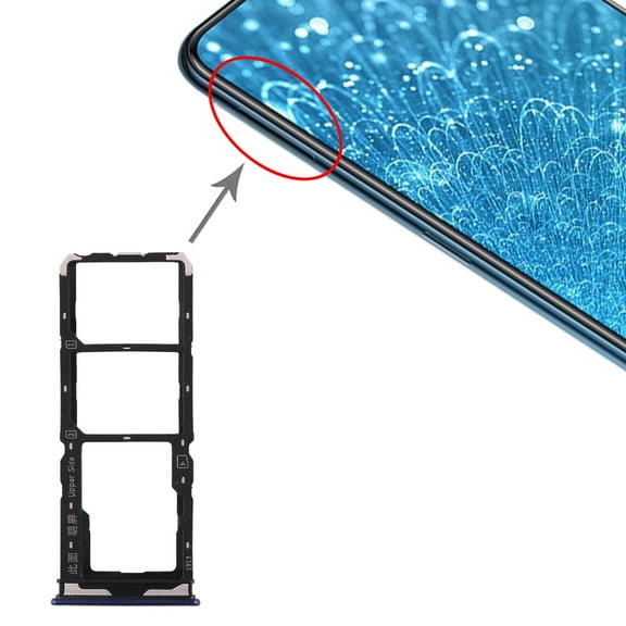 For Vivo Y7s SIM Card Tray SIM Card Tray Micro SD Card Tray