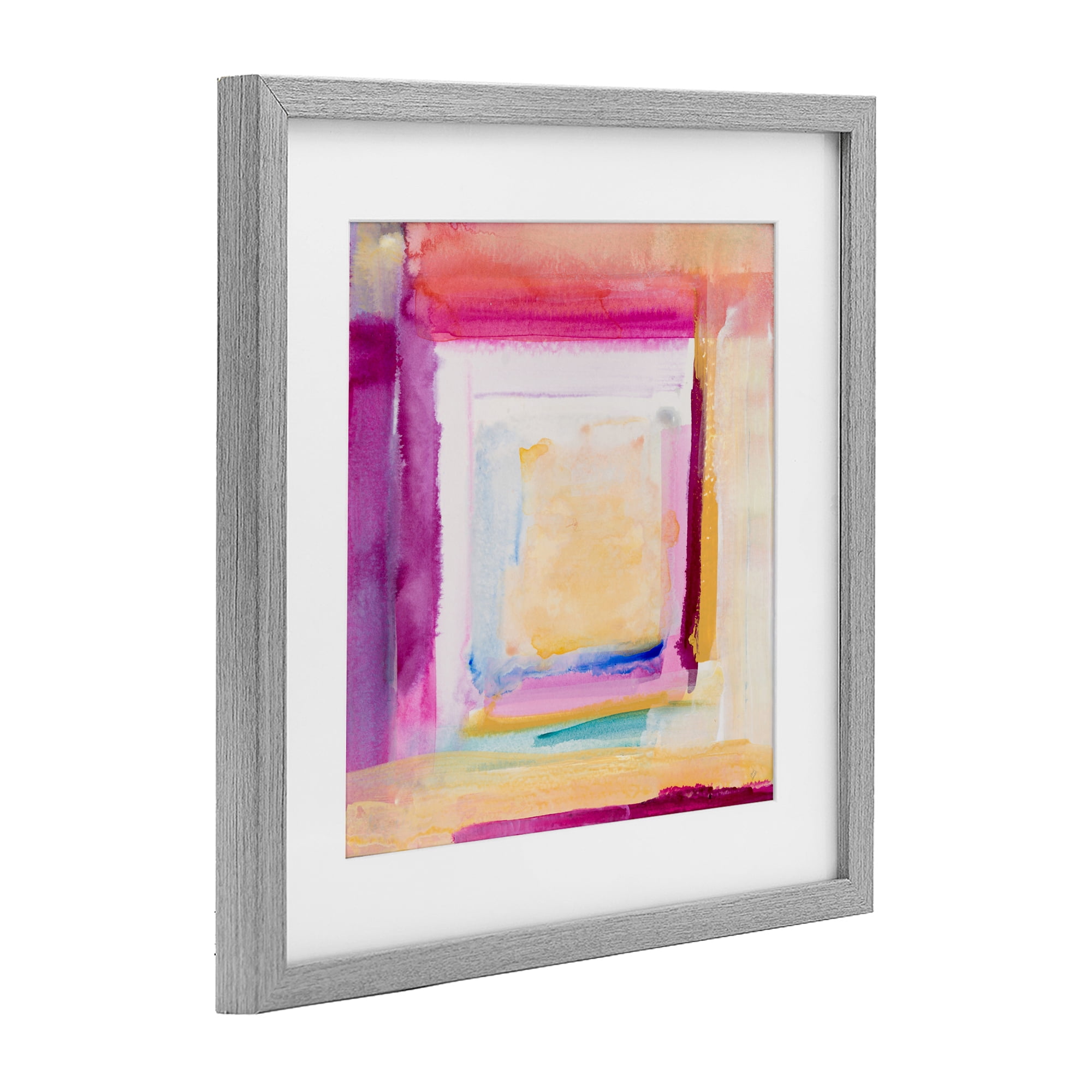 Stupell Industries Vibrant Layers New Day Gray Framed Print Under Glass, design by Lanie Loreth