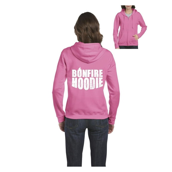 Womens Bonfire Hoodie Full-Zip Hooded Sweatshirt