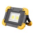 thumbnail image 1 of Reflector LED recargable, 10 W 750 lm, reflector de sitio de construcción, luz de trabajo con USB, 4 modos de reflector impermeable para caminatas, sitios de construcción y uso de emergencia (paquete JAMW Sencillez, 1 of 4