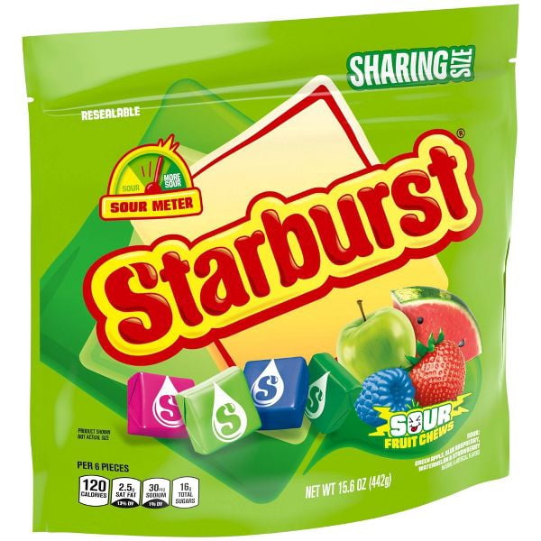 Starburst Sour Sharing Chewy Candies - 15.6oz-4 pack-with candy pack