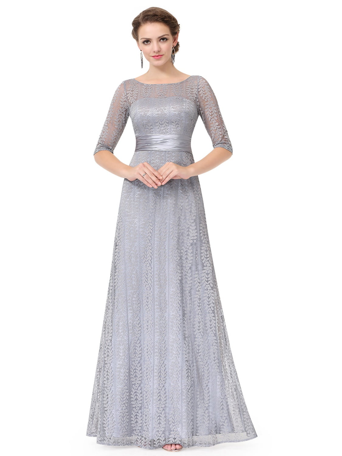 long sleeve long dresses for wedding guest