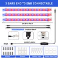 thumbnail image 2 of Rosnek LED Grow Light Strips, Red Blue Full Spectrum Dimmable Plant Growing Lamp with Timer for Indoor Plants Seedlings, 2 of 8