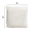 thumbnail image 4 of Cheer Collection Set of 2 Hollow Fiber Filled Couch Pillows, 26" x 26" - White, 4 of 4