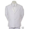 thumbnail image 1 of Altotux Costume de Mariage Garçon COMMUNION Baptême Formel Smoking Blanc P m L TG 2T-20, 1 of 9