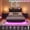 FULL Black, variant on Contemporary Floating Bed Frame with LED Lights, USB Ports & Storage Headboard – Upholstered Platform, Uniform Wood Slats, Quiet, Easy Assembly – Full Size, Black