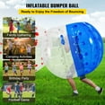 thumbnail image 2 of VEVOR Inflatable Bumper Bubble Balls Body Zorb Ball Soccer Bumper Football 5ft/1.5 M,PVC, 2 of 9