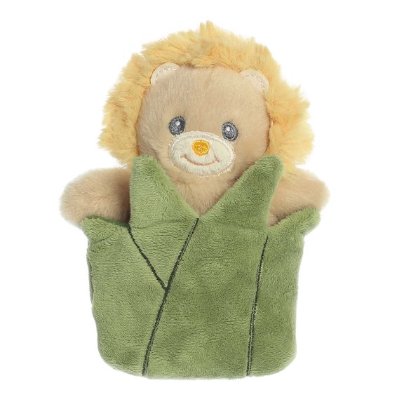 ebba - Small Yellow Pocket Peekers - 5.5" Leo Lion - Playful Baby Stuffed Animal